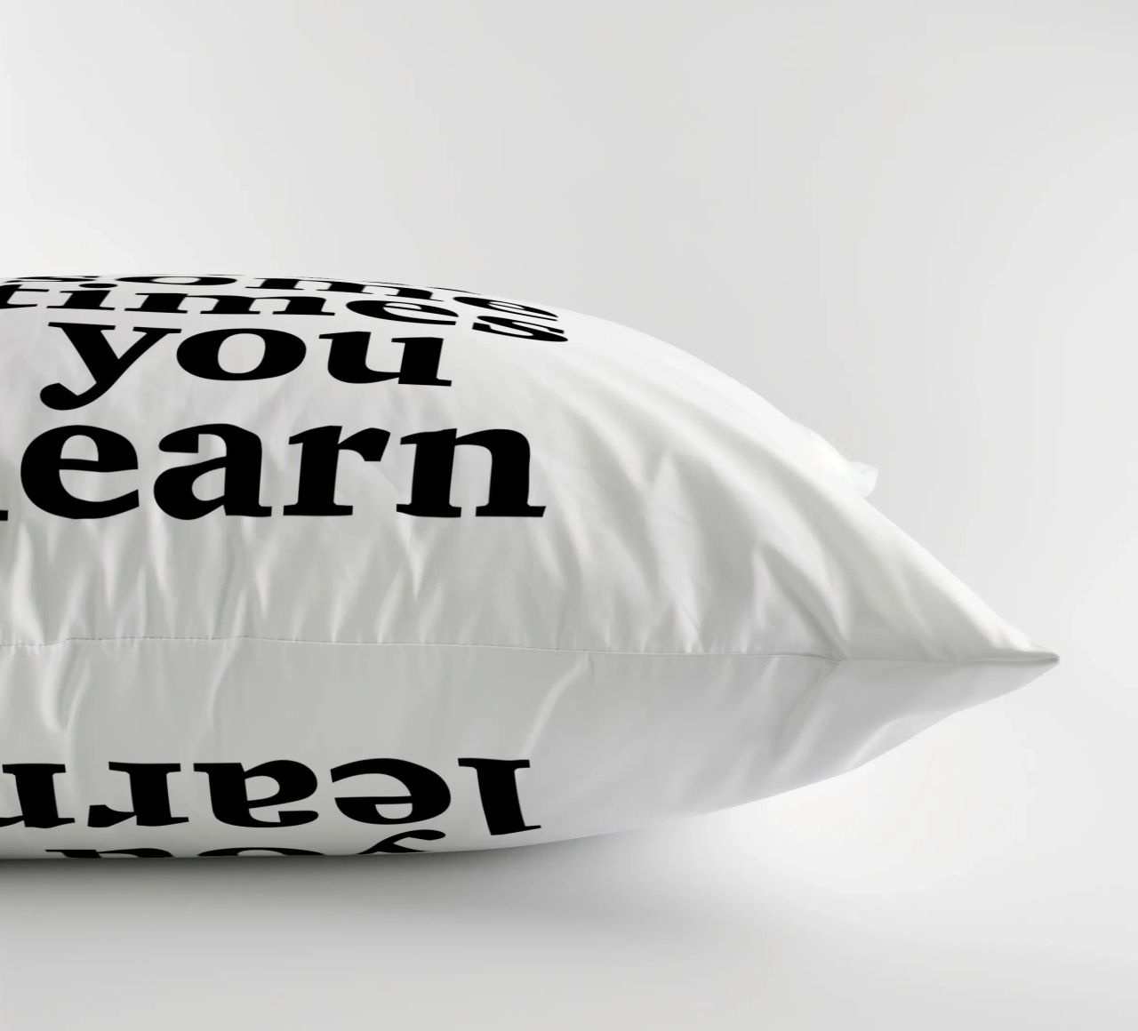 sometimes you win – sometimes you learn decorative cushion by The True Type