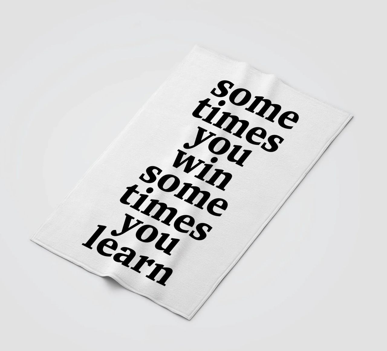 sometimes you win – sometimes you learn fleece blanket by The True Type