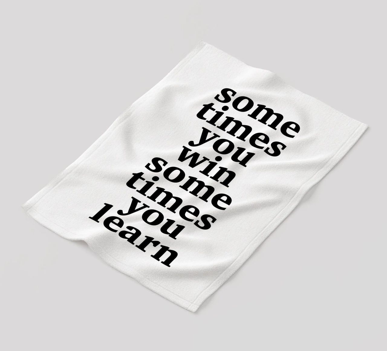 sometimes you win – sometimes you learn fleece blanket by The True Type