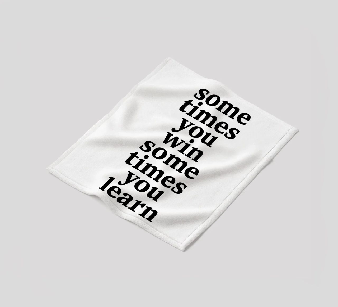 sometimes you win – sometimes you learn fleece blanket by The True Type