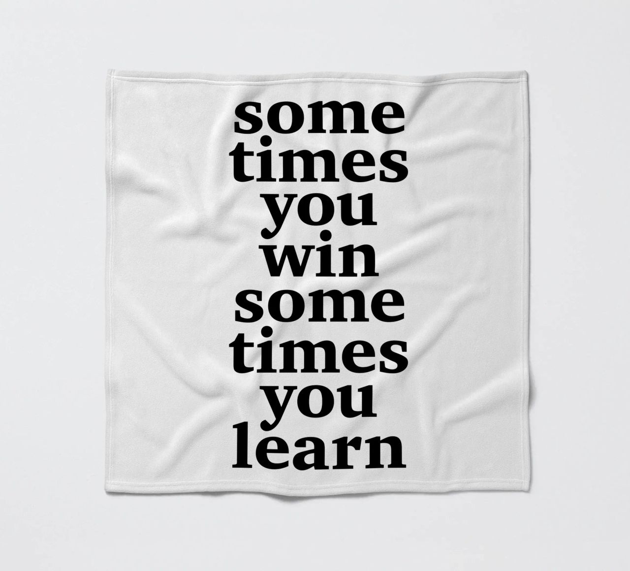 sometimes you win – sometimes you learn fleece blanket by The True Type