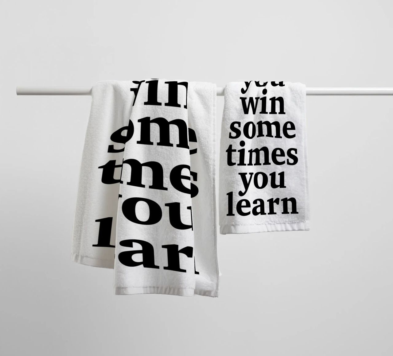 sometimes you win – sometimes you learn towel by The True Type