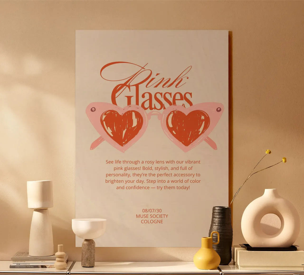 PINK GLASSES plexiglass da Muse Society Shop