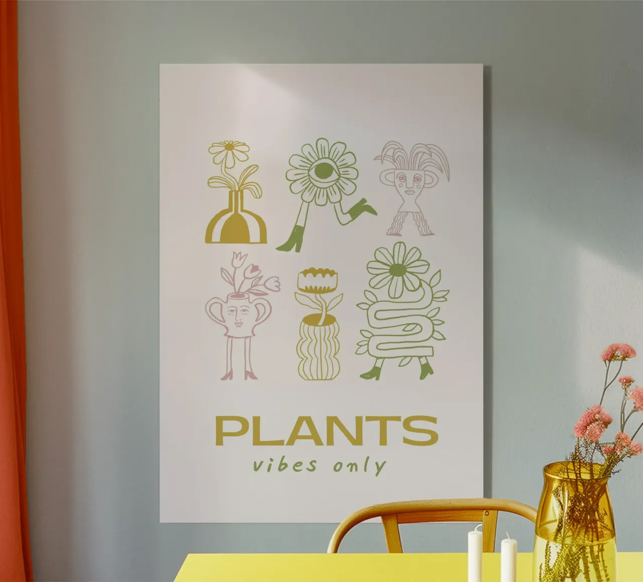 PLANTS acrylic glass by Muse Society Shop
