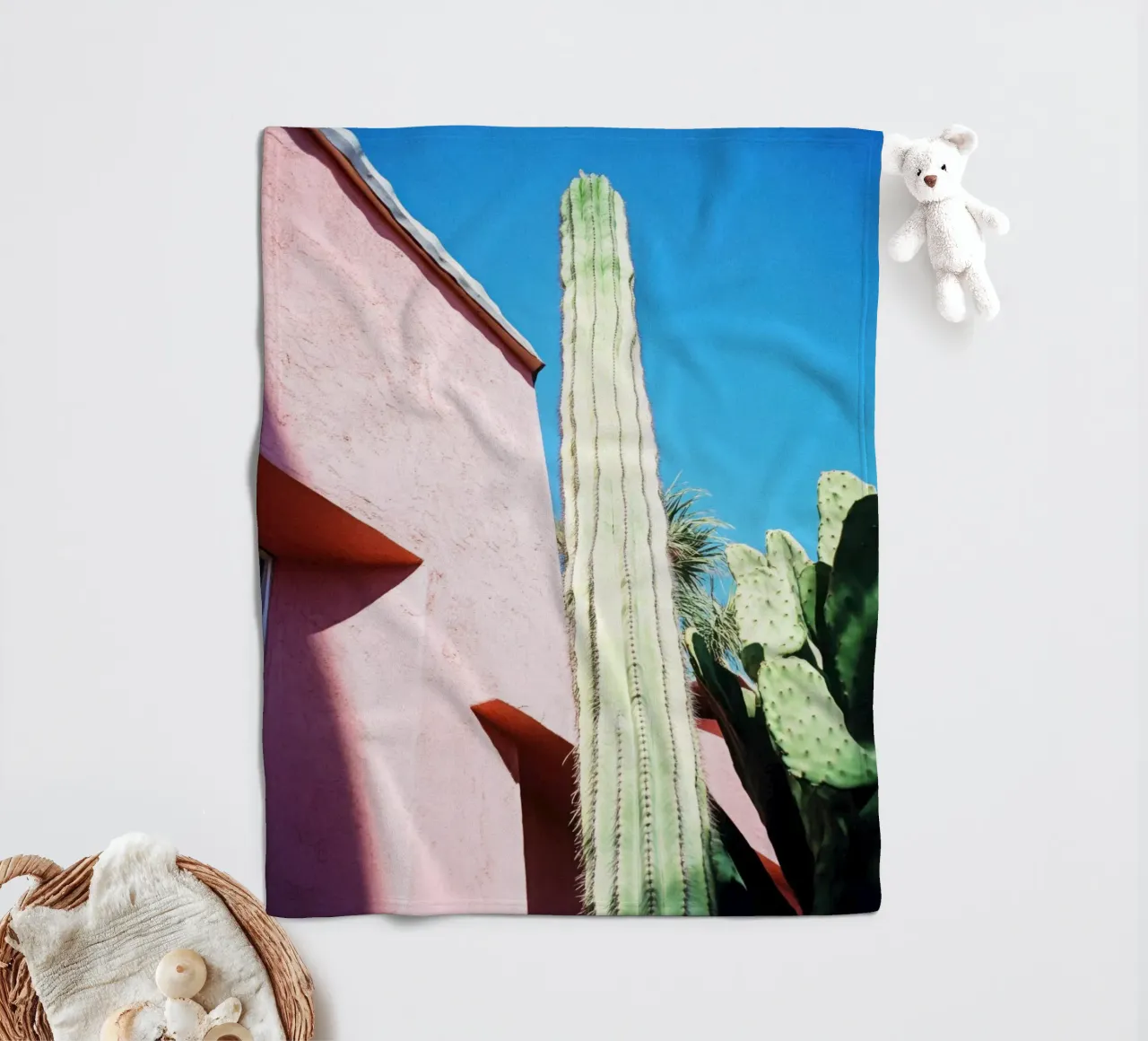 16 fleecedeken van Pink California | Affiches & Posters