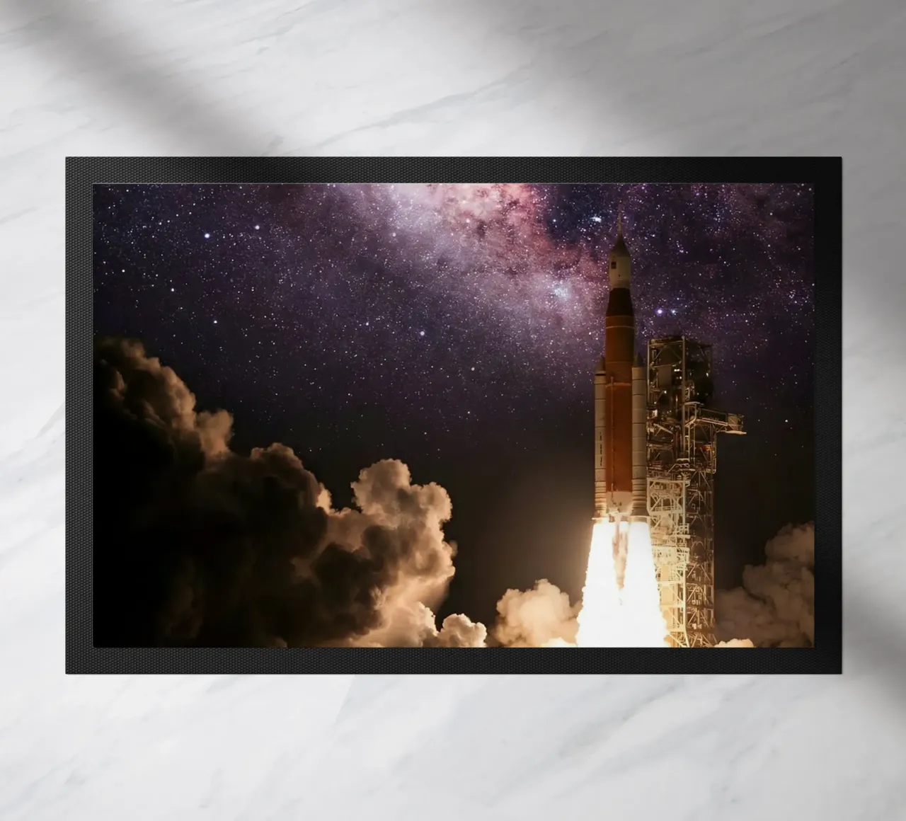 Lancio stellare - Razzo in ascesa verso la Via Lattea zerbino da Cosmic Reverie Creations