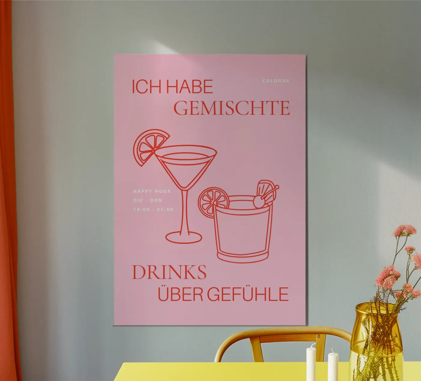 GEMISCHTE DRINKS Poster von Muse Society Shop