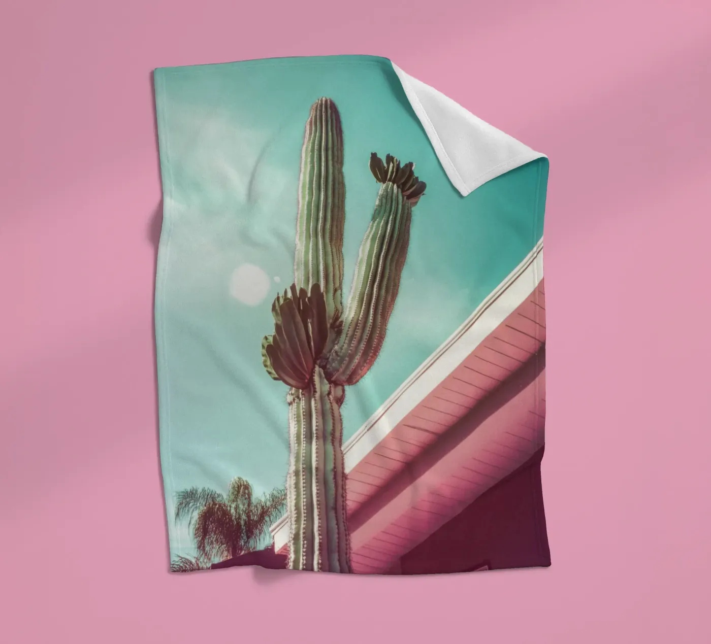 19 fleecedeken van Pink California | Affiches & Posters