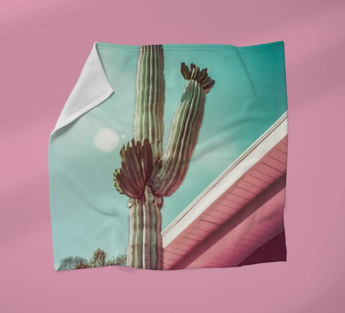 19 fleecedeken van Pink California | Affiches & Posters