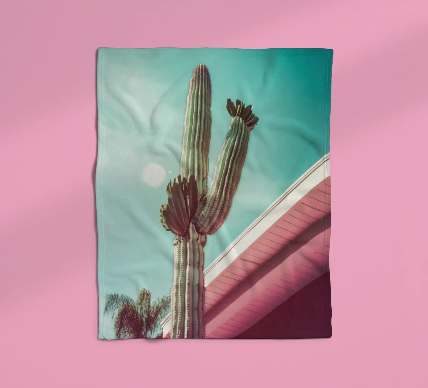 19 fleecedeken van Pink California | Affiches & Posters
