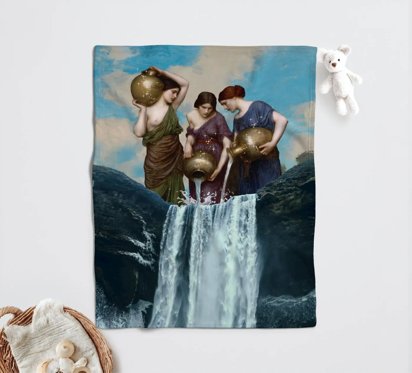 Magic Waterfall fleece blanket by Dikhotomy