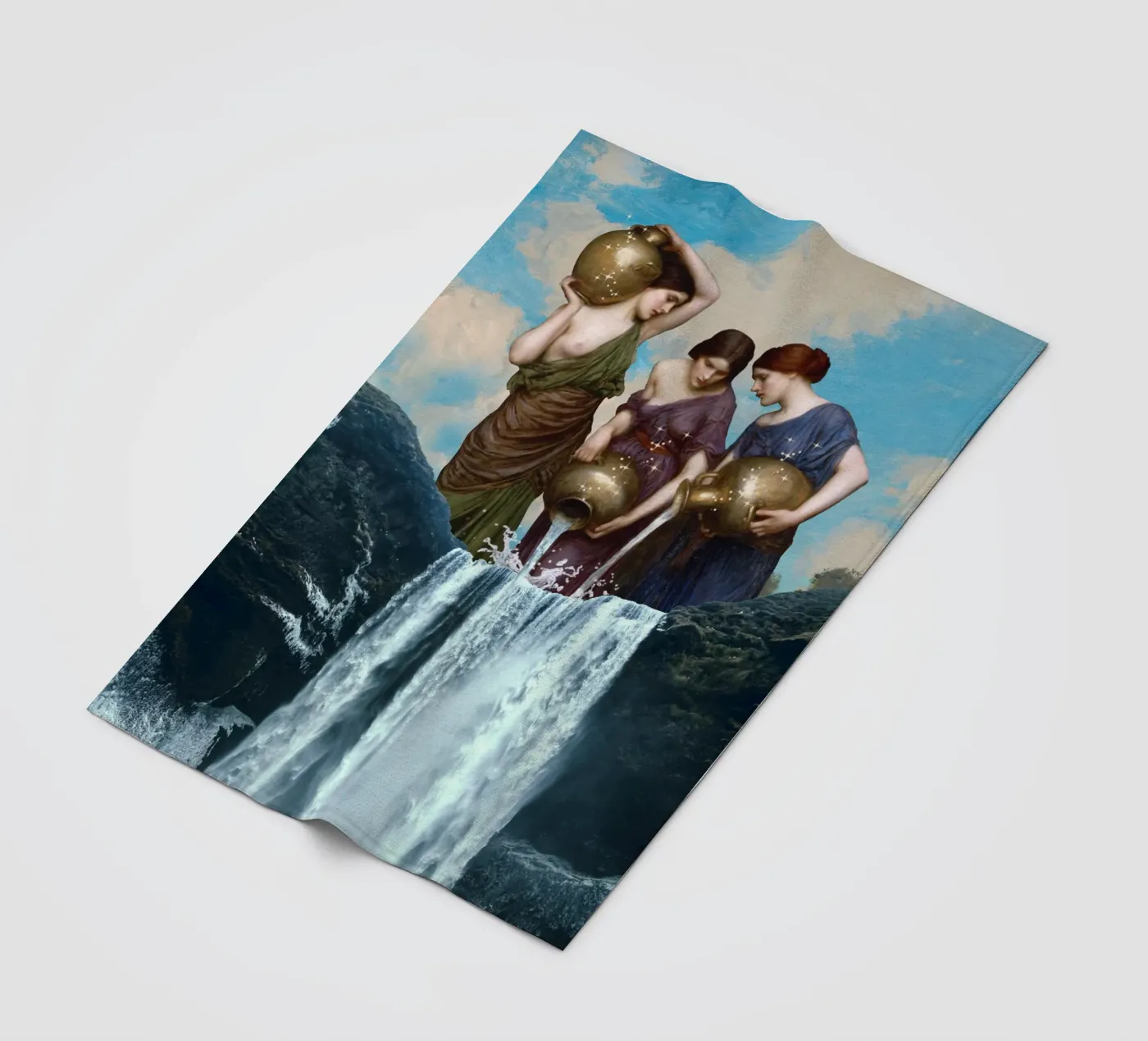 Magic Waterfall fleece blanket by Dikhotomy