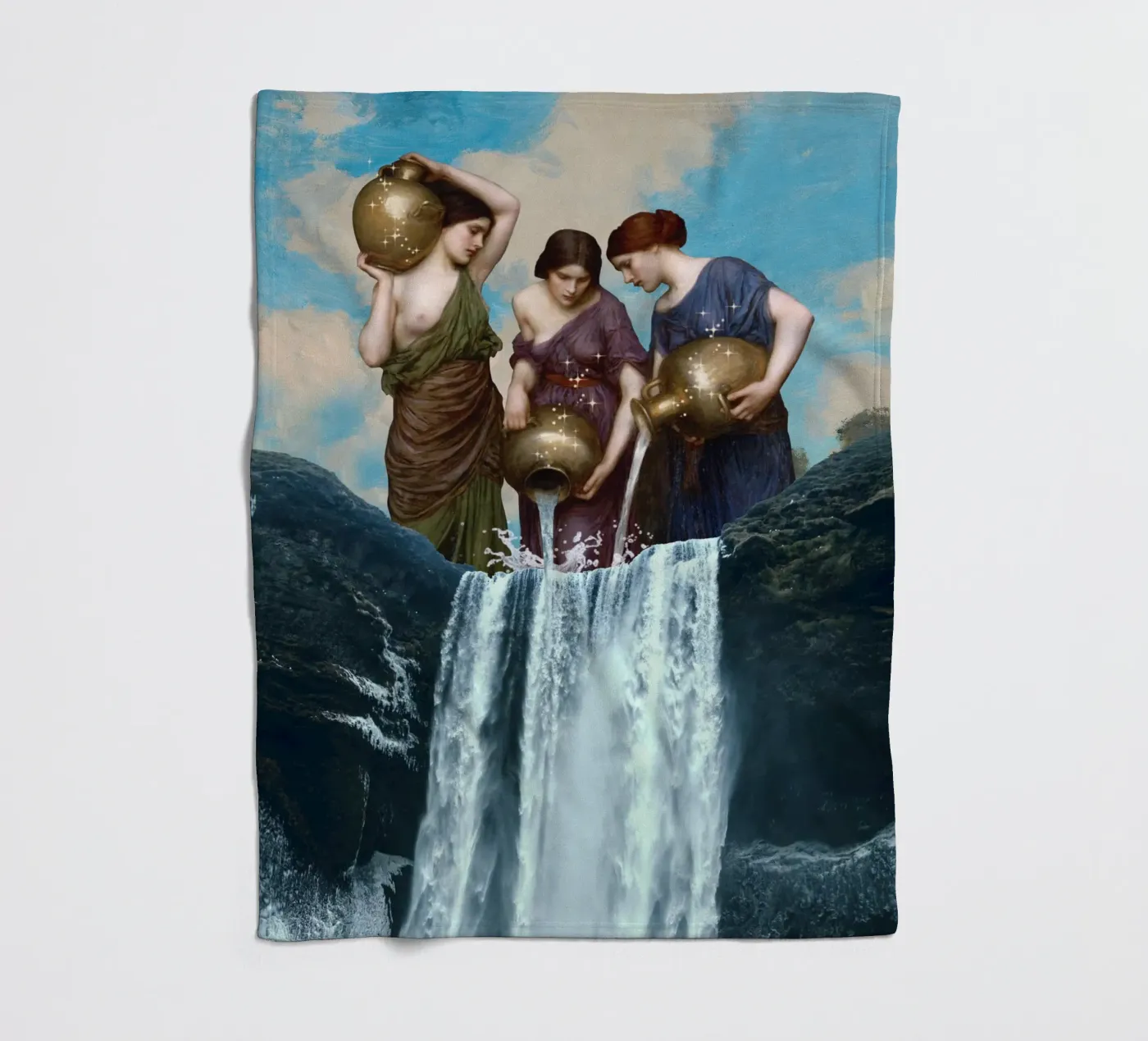 Magic Waterfall fleece blanket by Dikhotomy
