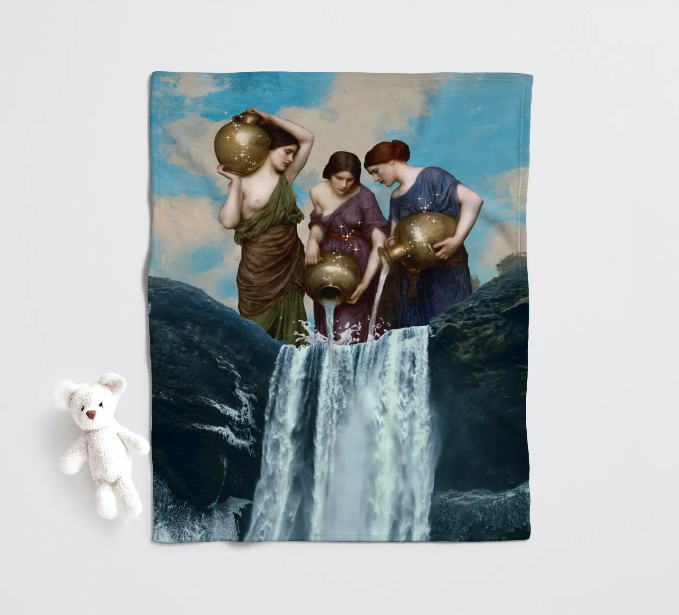 Magic Waterfall fleece blanket by Dikhotomy
