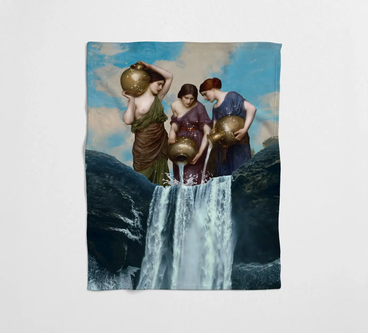 Magic Waterfall fleece blanket by Dikhotomy