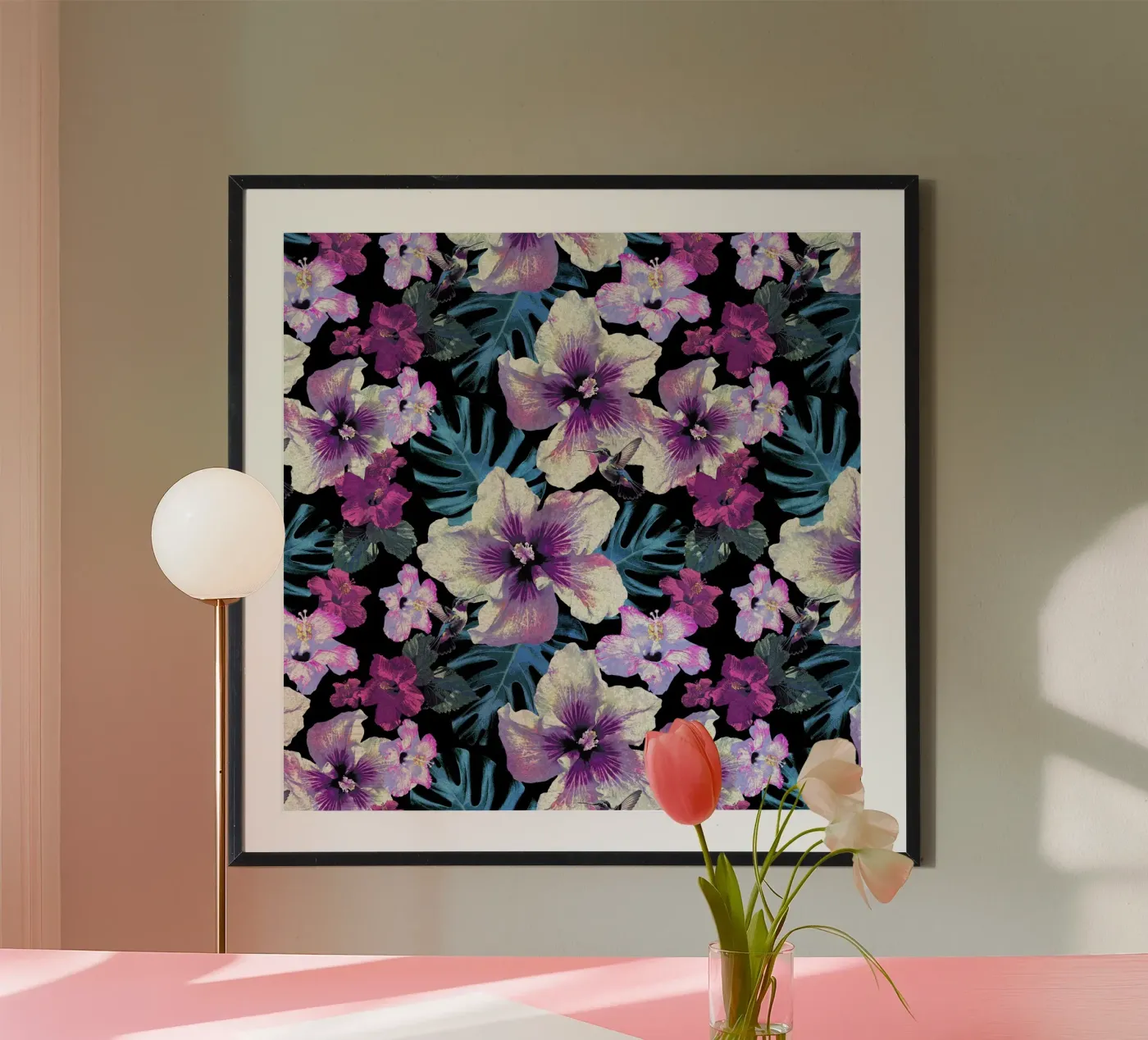 Ibisco colibrì poster da Nina May Design Studio