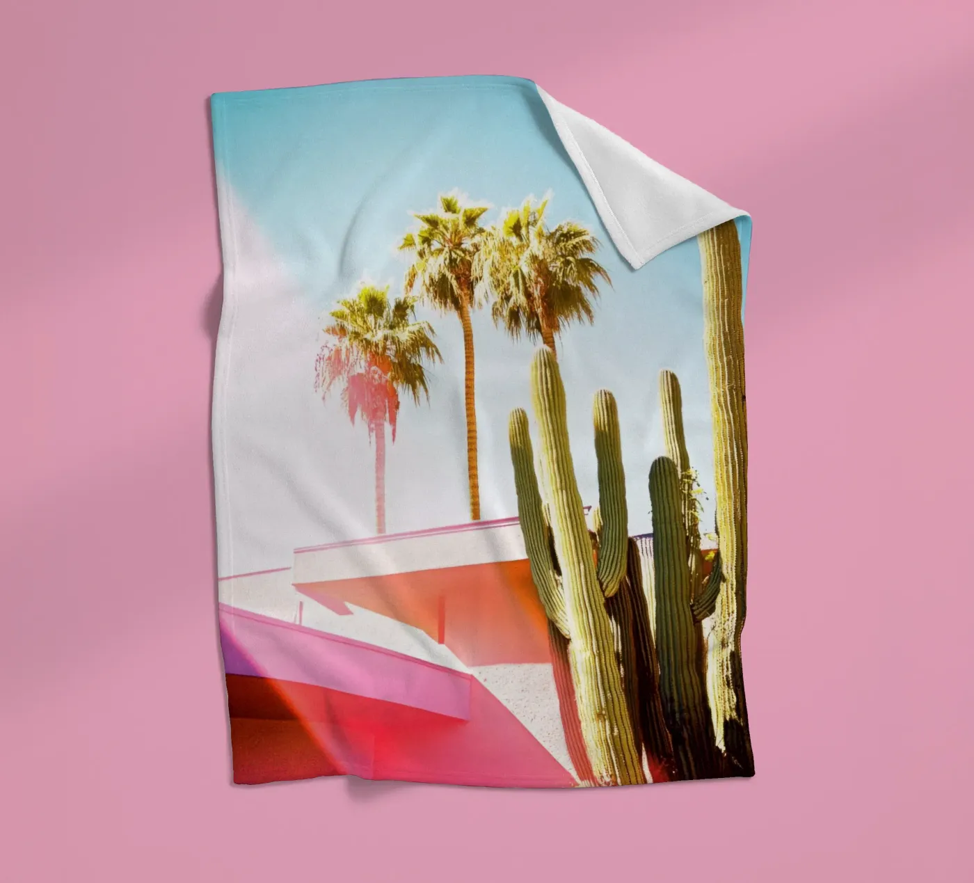 20 fleecedeken van Pink California | Affiches & Posters