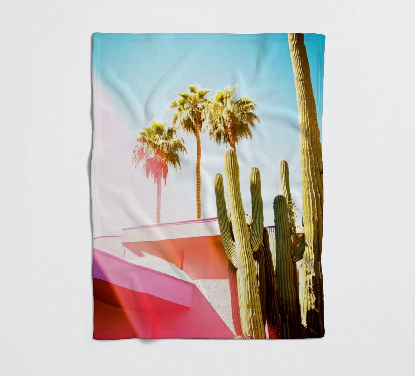20 fleecedeken van Pink California | Affiches & Posters