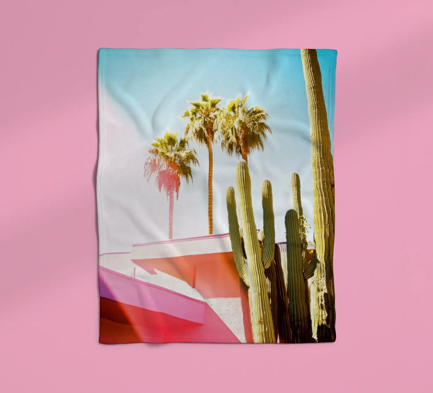 20 fleecedeken van Pink California | Affiches & Posters