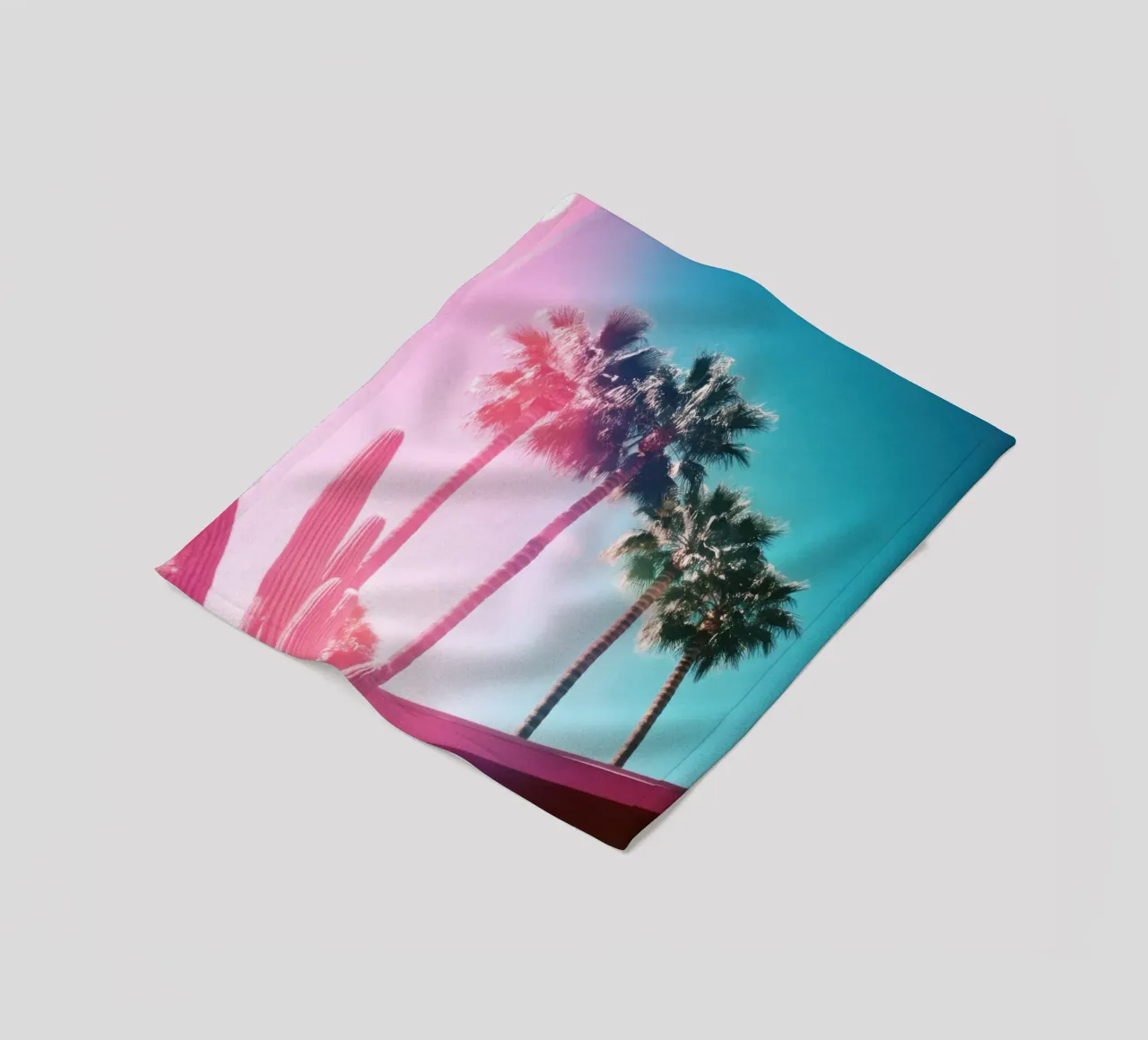 21 fleecedeken van Pink California | Affiches & Posters