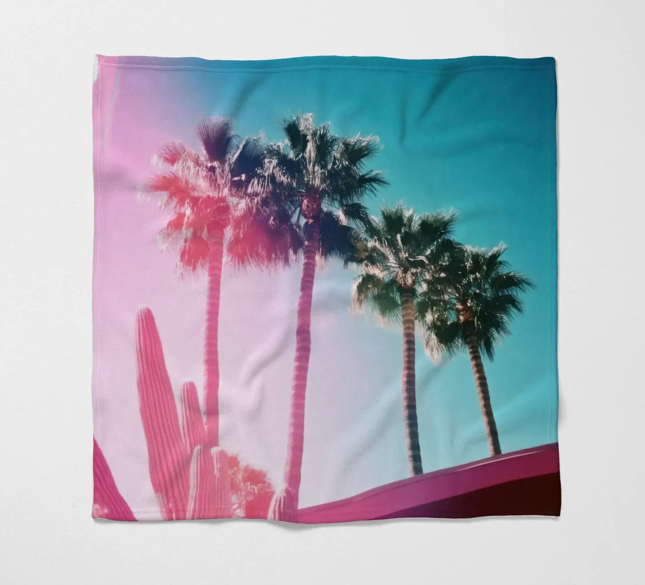 21 fleecedeken van Pink California | Affiches & Posters