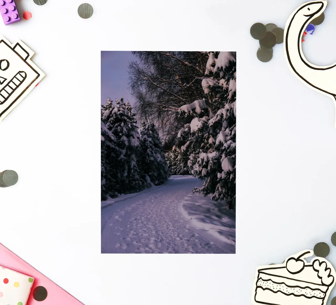 Snowy Path Sticker von wowhannahphotos