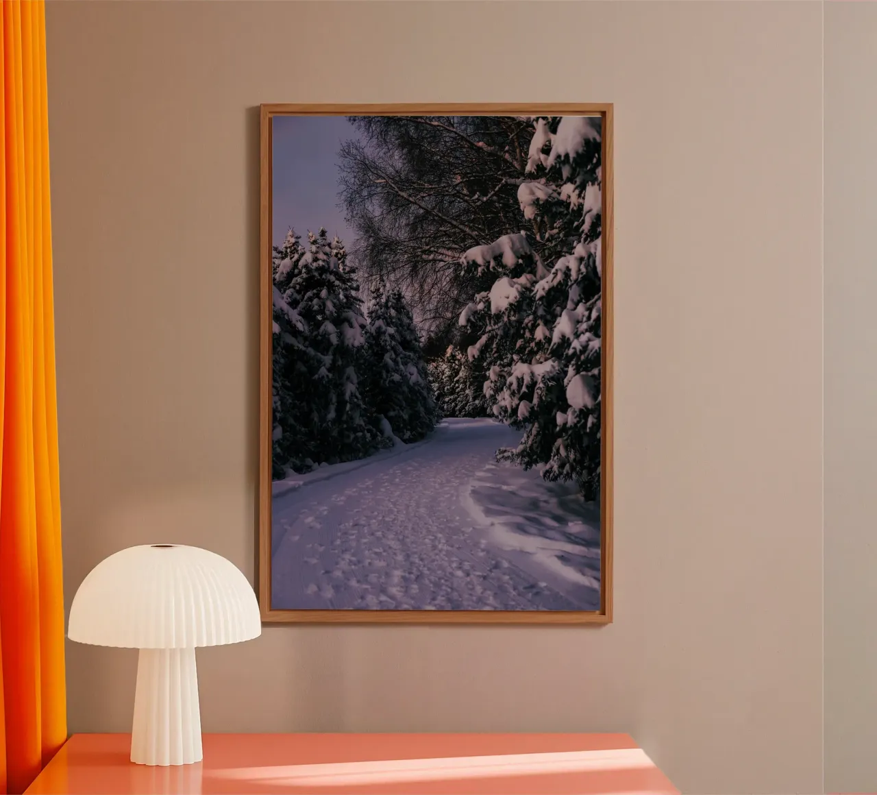 Snowy Path pannello forex da wowhannahphotos