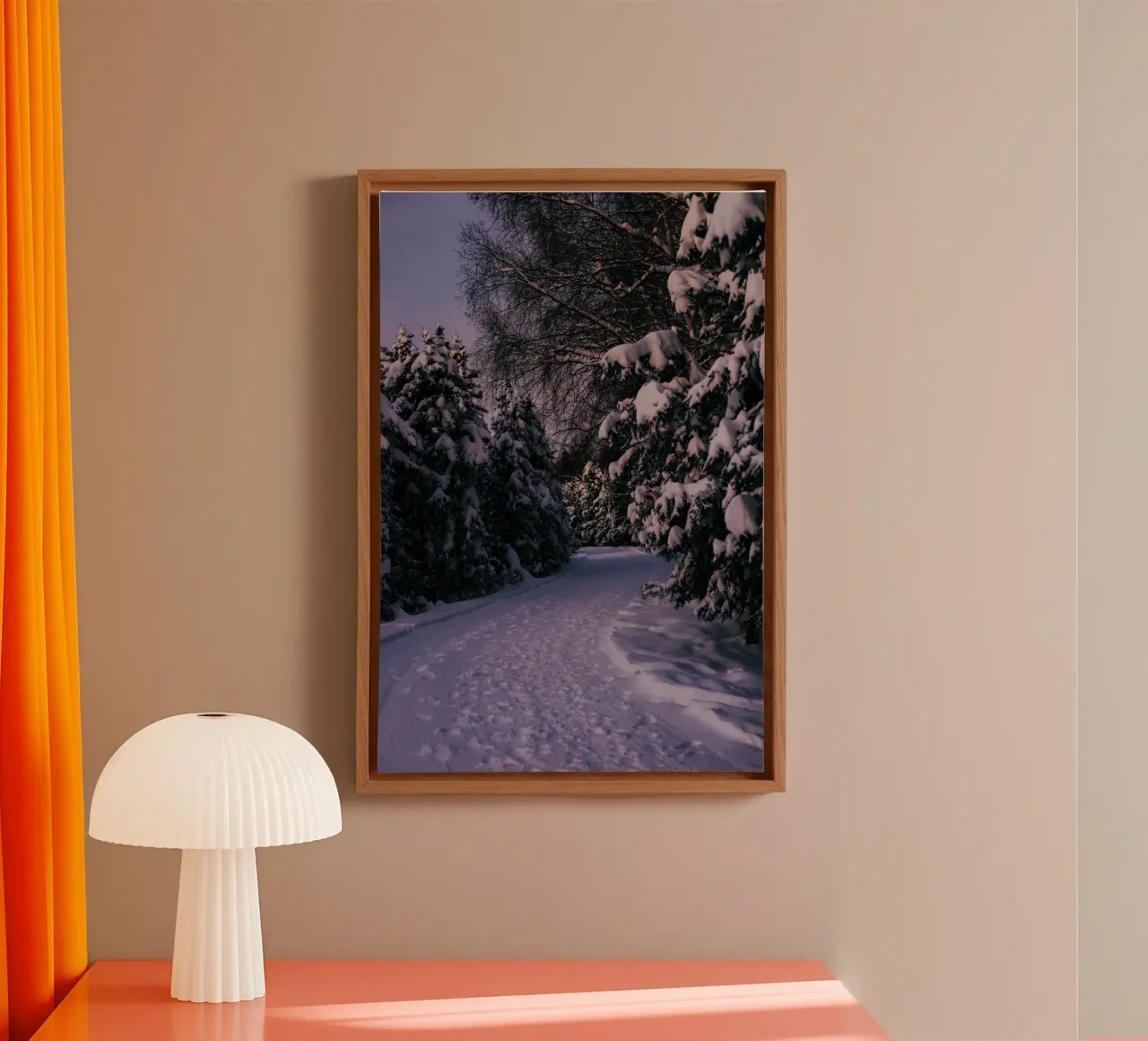 Snowy Path tela da wowhannahphotos