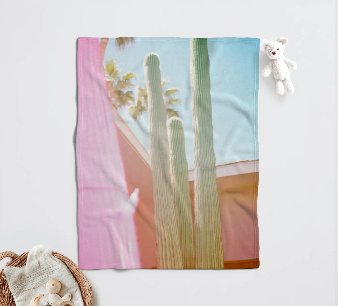 23 fleecedeken van Pink California | Affiches & Posters