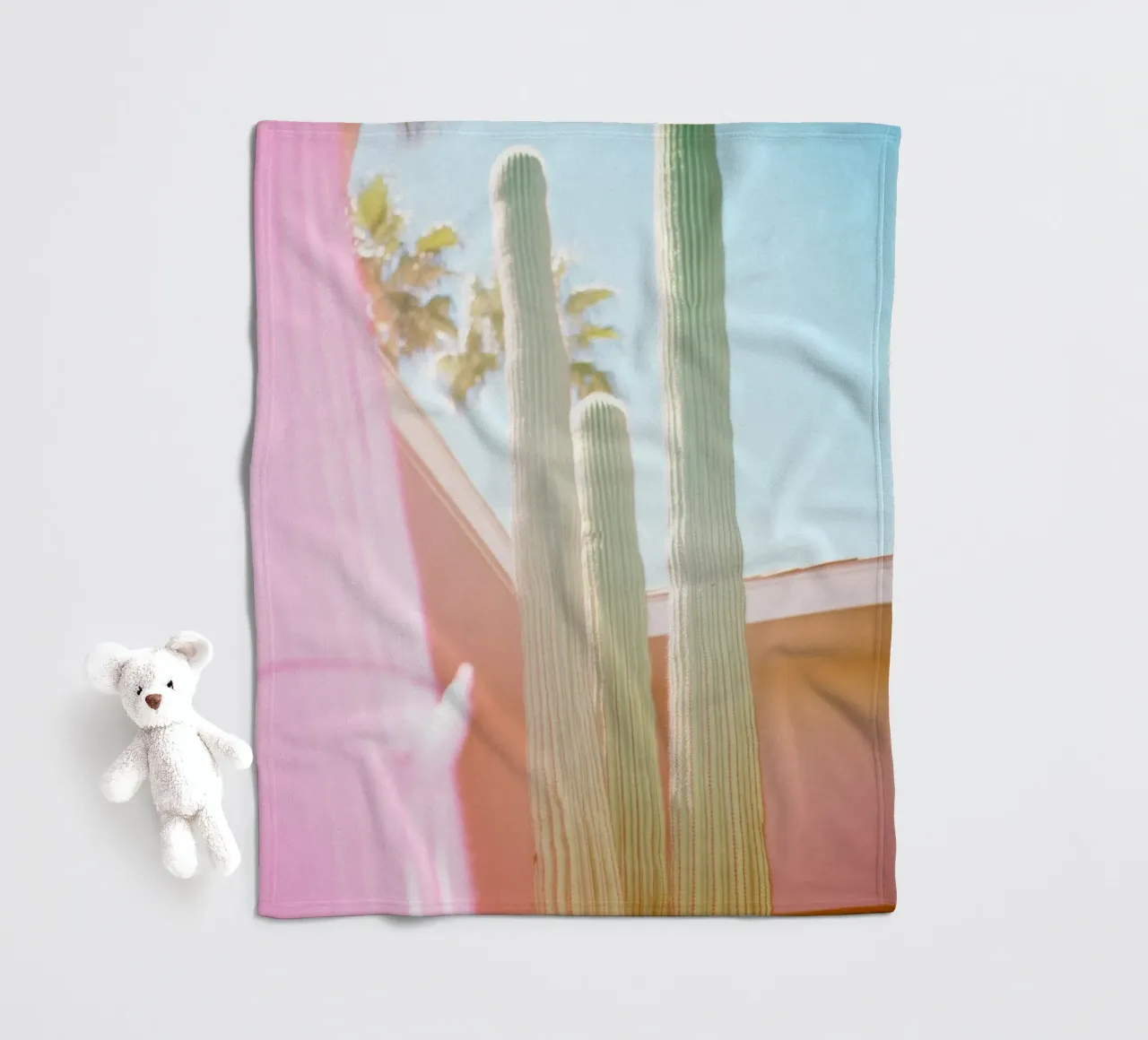 23 fleecedeken van Pink California | Affiches & Posters