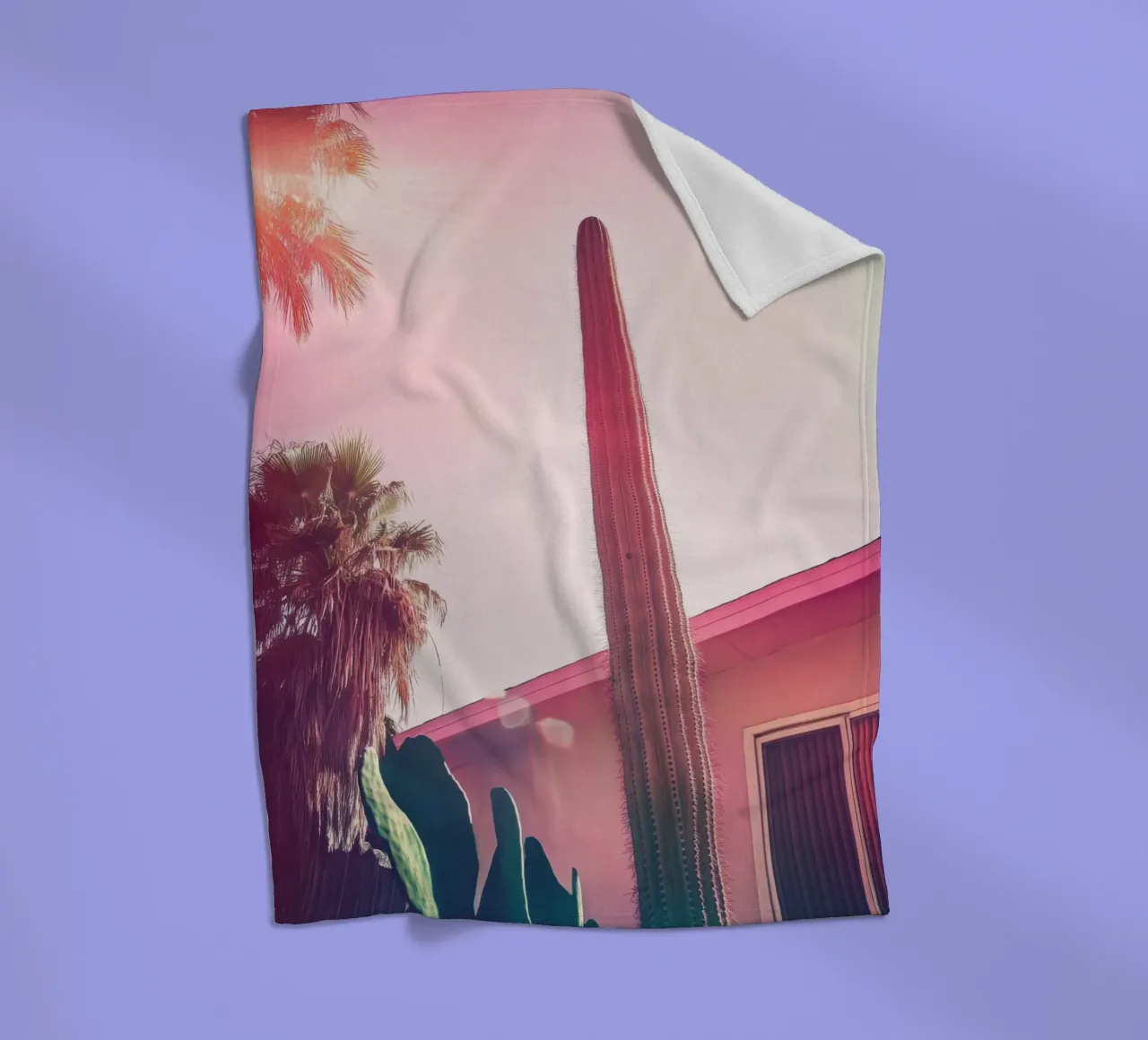24 fleecedeken van Pink California | Affiches & Posters