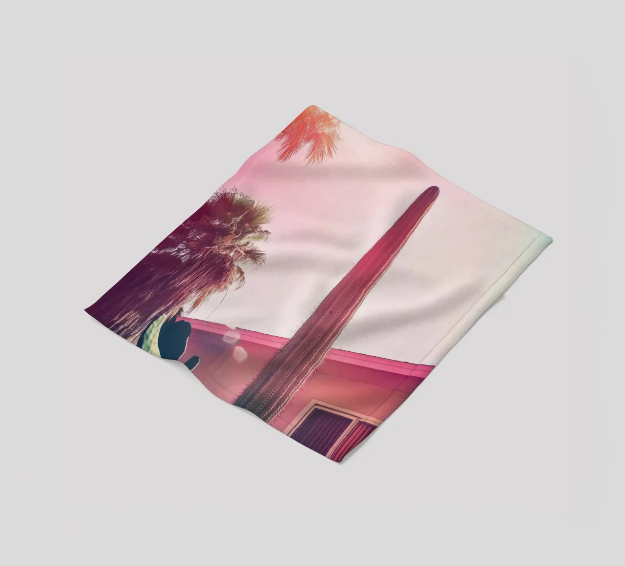 24 fleecedeken van Pink California | Affiches & Posters