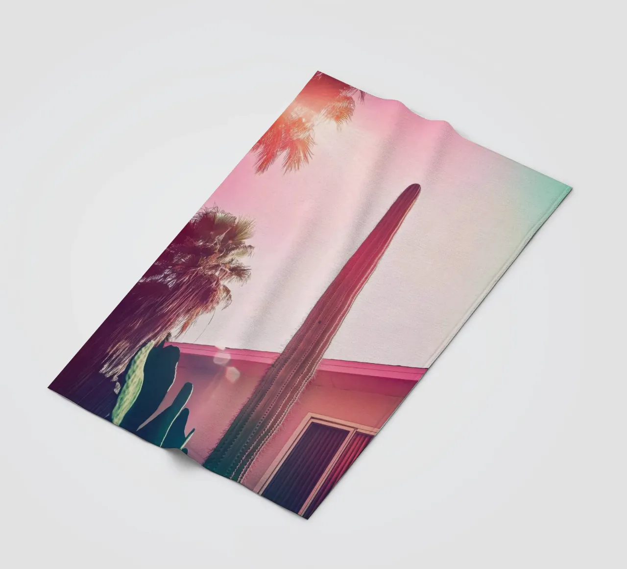 24 fleecedeken van Pink California | Affiches & Posters