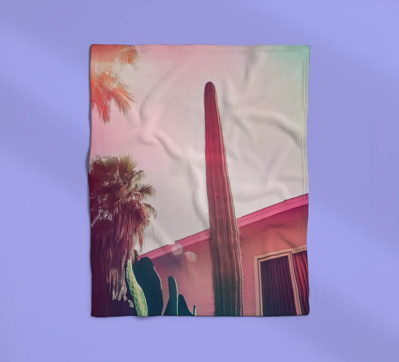 24 fleecedeken van Pink California | Affiches & Posters