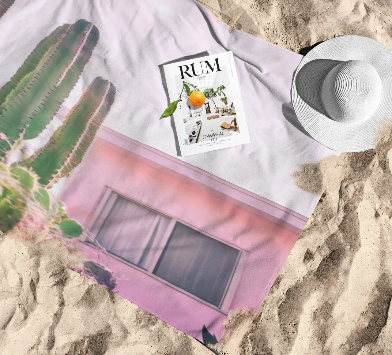 25 strandhanddoek van Pink California | Affiches & Posters