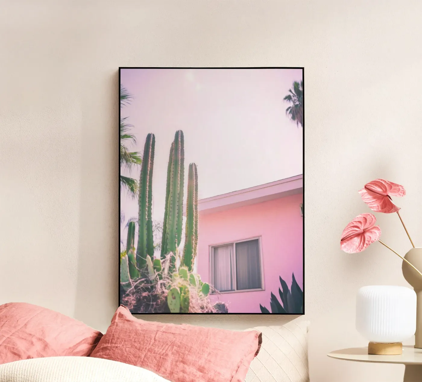 25 acryl van Pink California | Affiches & Posters