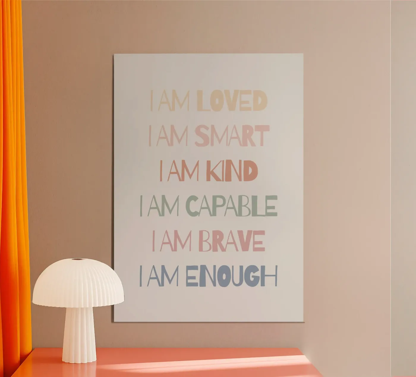 I AM aluminium-dibond van Muse Society Shop