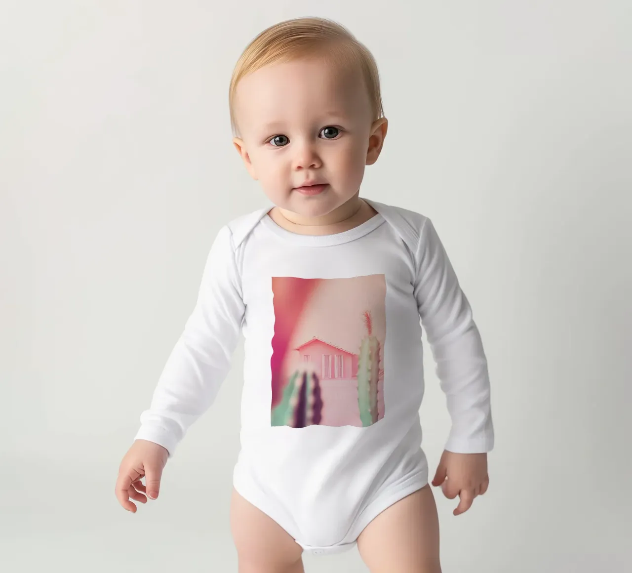 26 long-sleeve baby romper by Pink California | Affiches & Posters