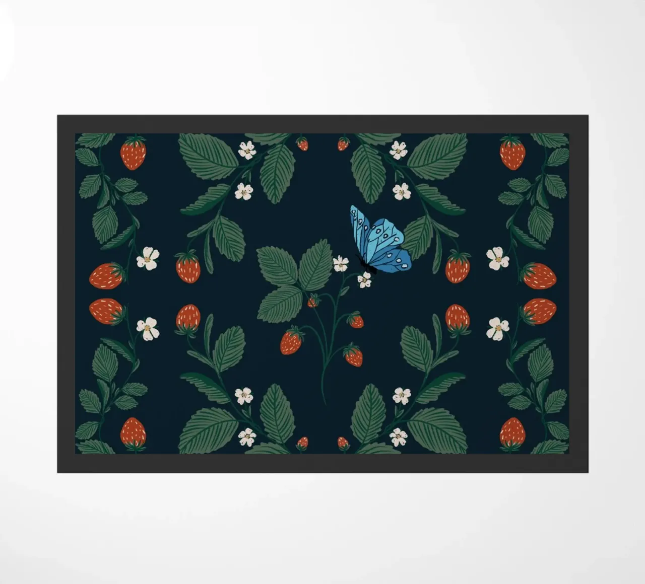 Fragole e farfalle zerbino da moDeern