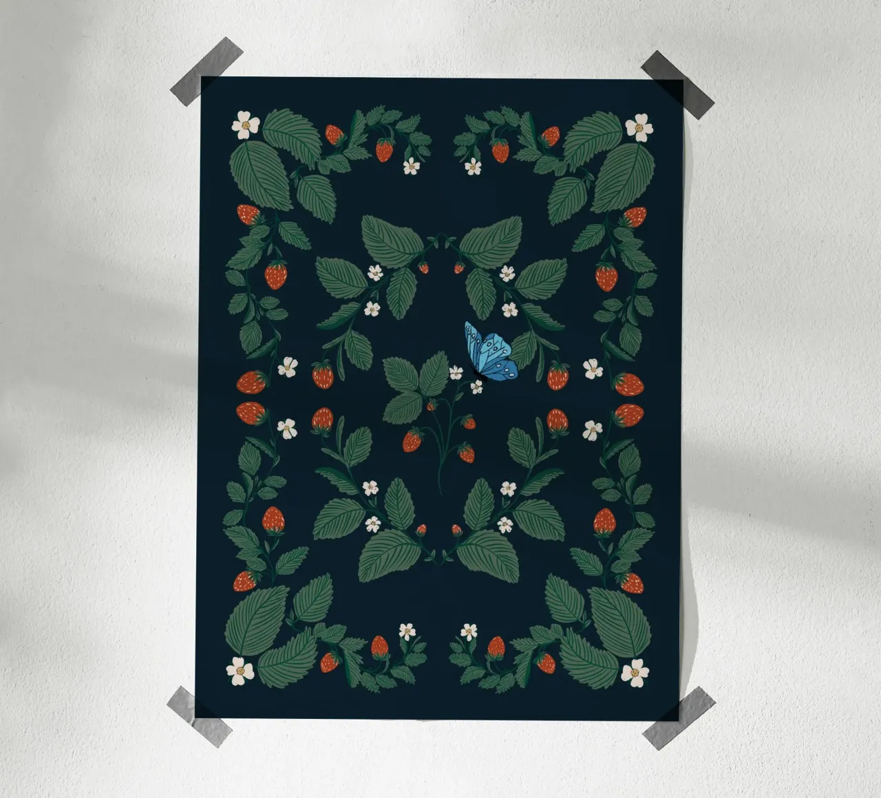 Fragole e farfalle poster da moDeern