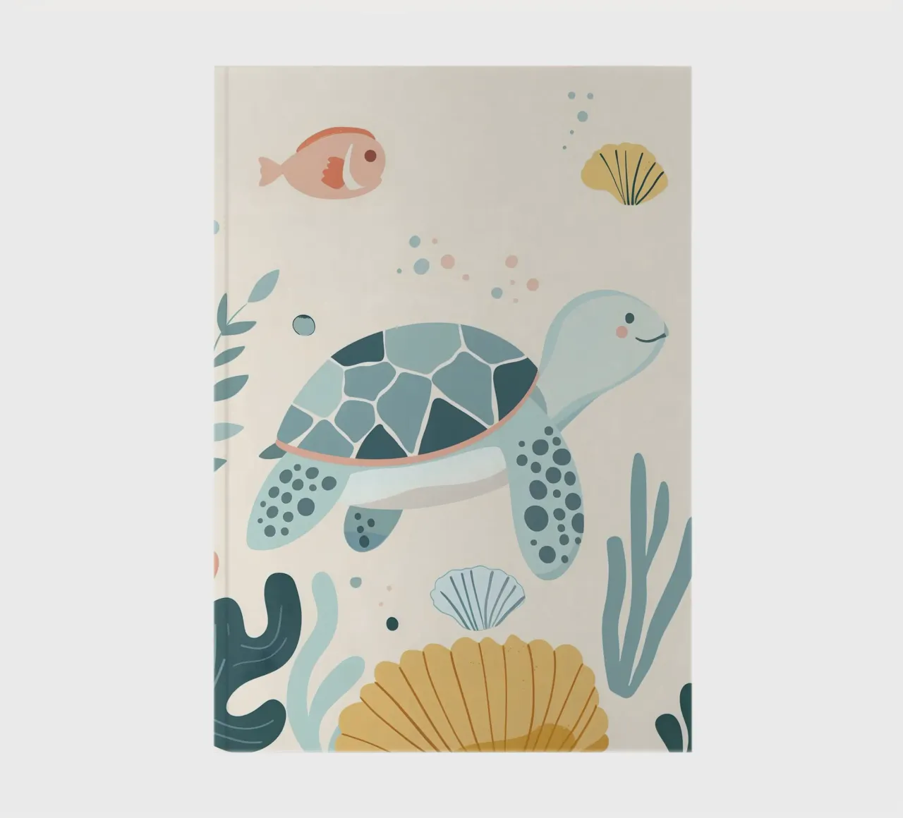 Turtle nursery art - Modern & Minimal notebook by Nursery Art Studio