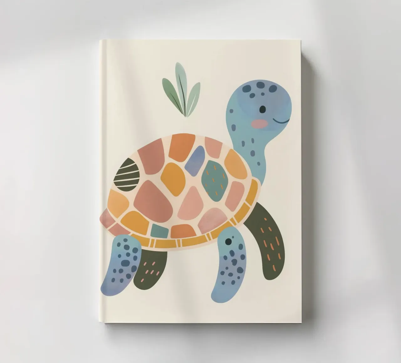 Turtle nursery art - Modern & Minimal notebook by Nursery Art Studio