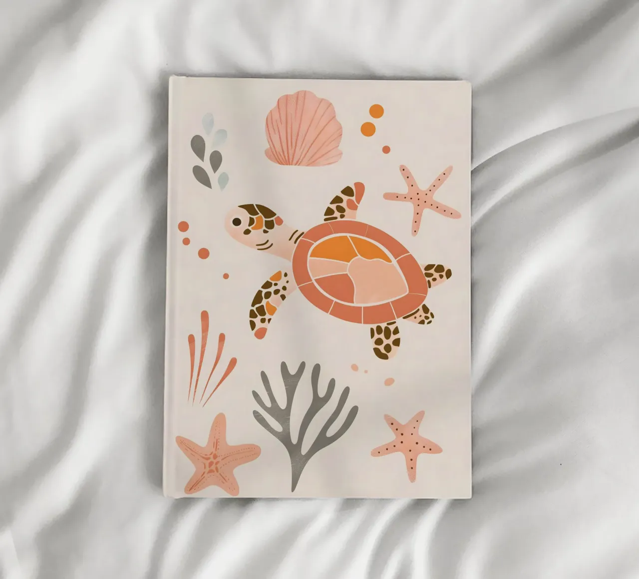 Turtle nursery art - Modern & Minimal notebook by Nursery Art Studio