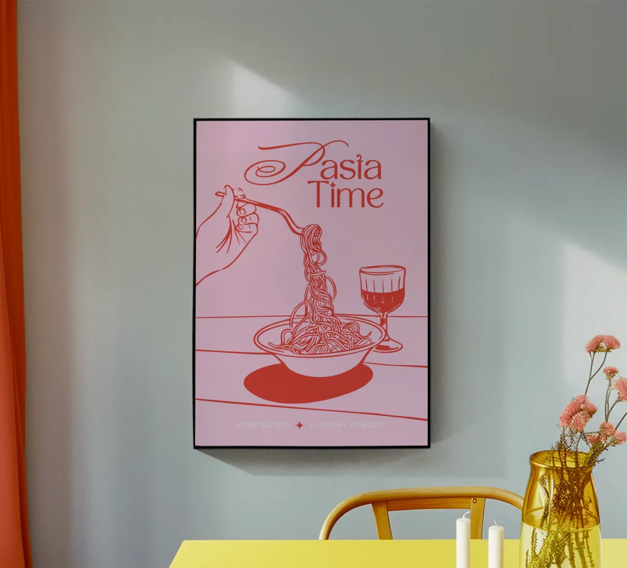 PASTA TIME acrylic glass by Muse Society Shop