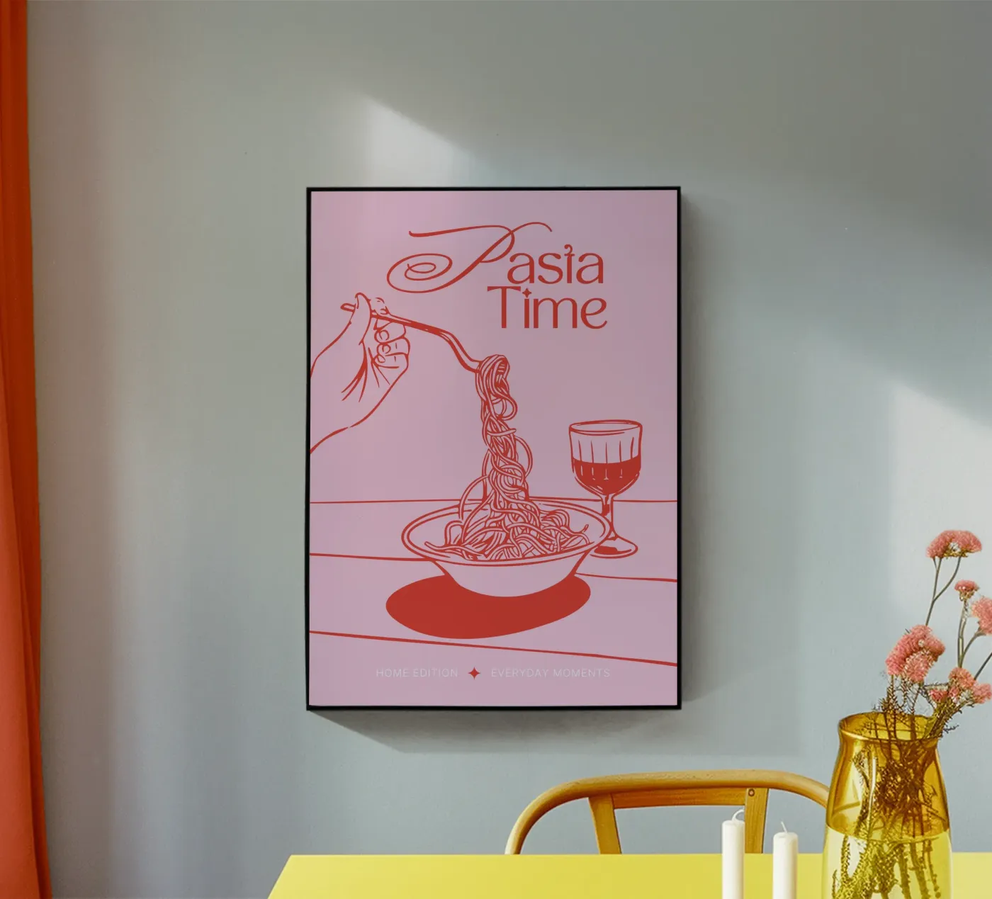 PASTA TIME Acryl-Glas von Muse Society Shop
