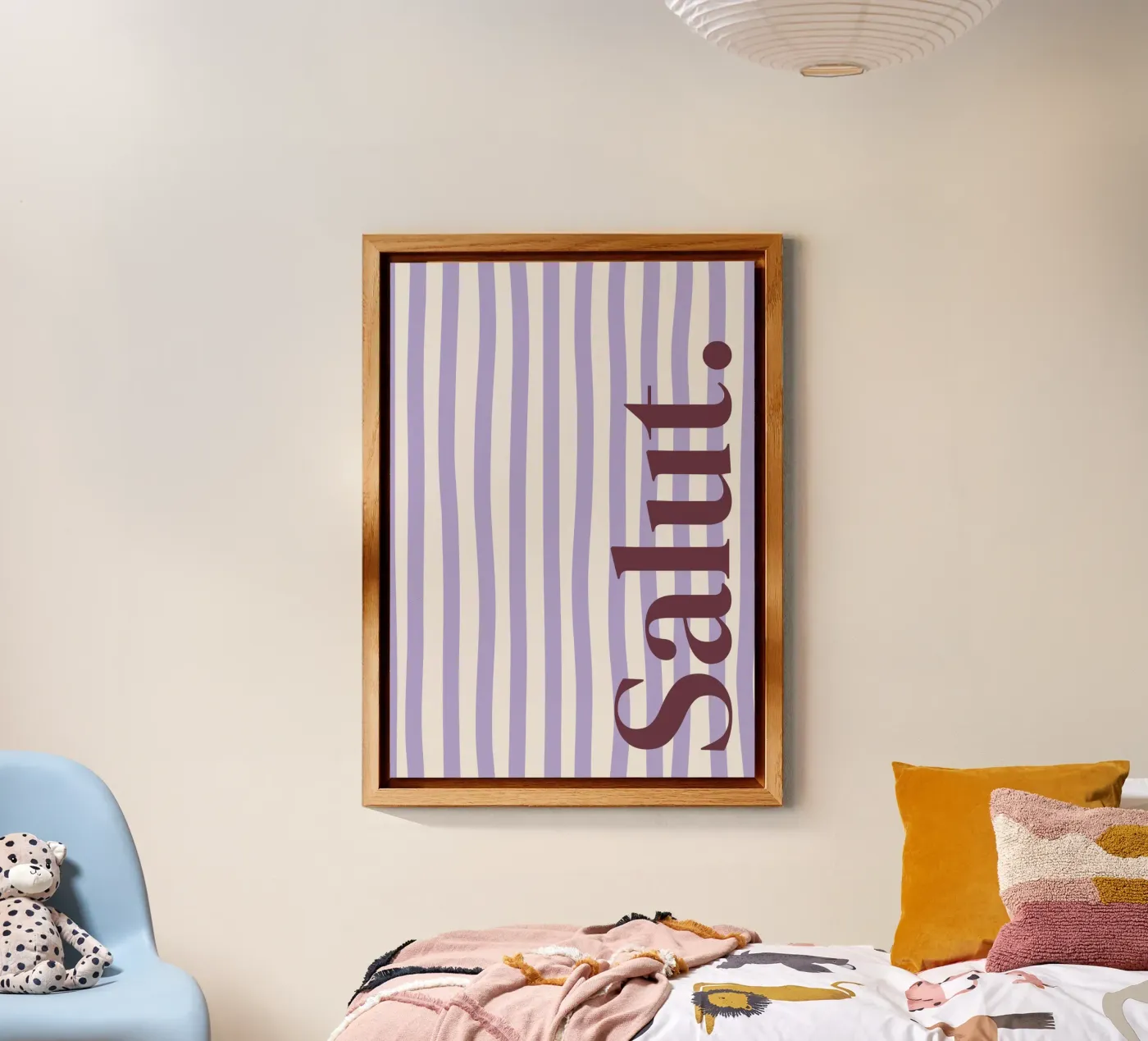 Salut – Poster tipografico soft retrò pannello forex da HejYouDesign