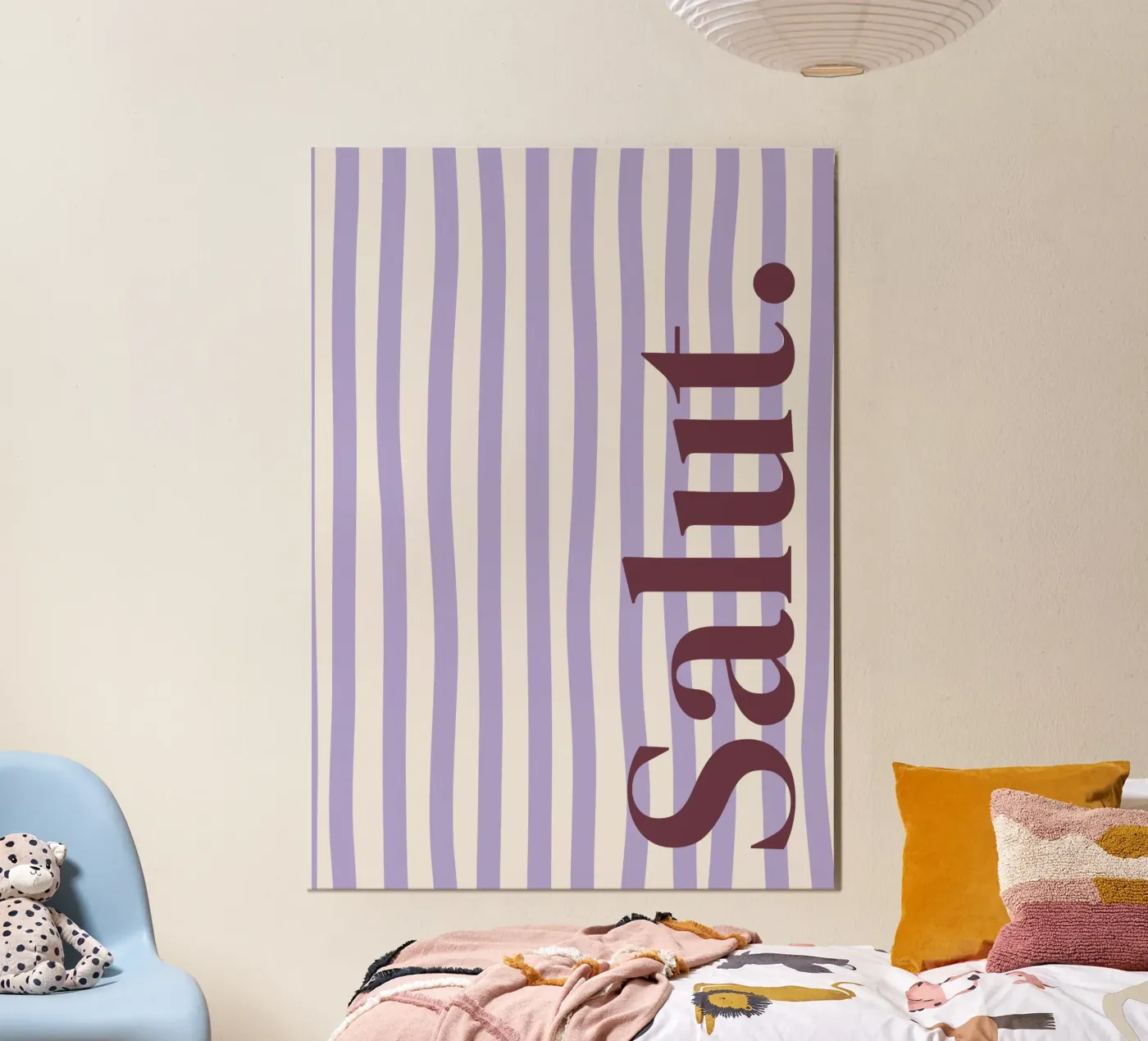 Salut – Poster tipografico soft retrò pannello forex da HejYouDesign
