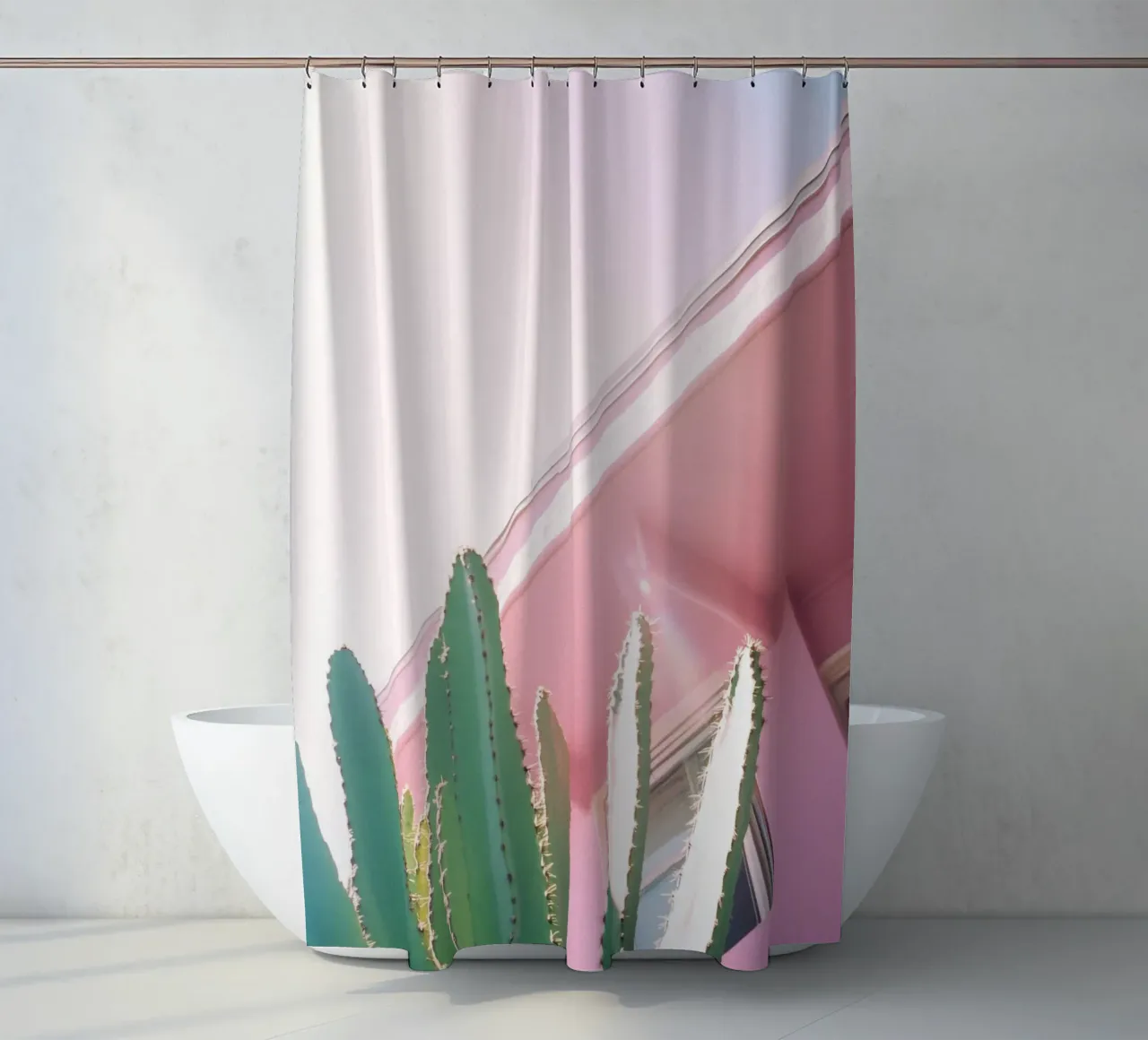 30 douchegordijn van Pink California | Affiches & Posters