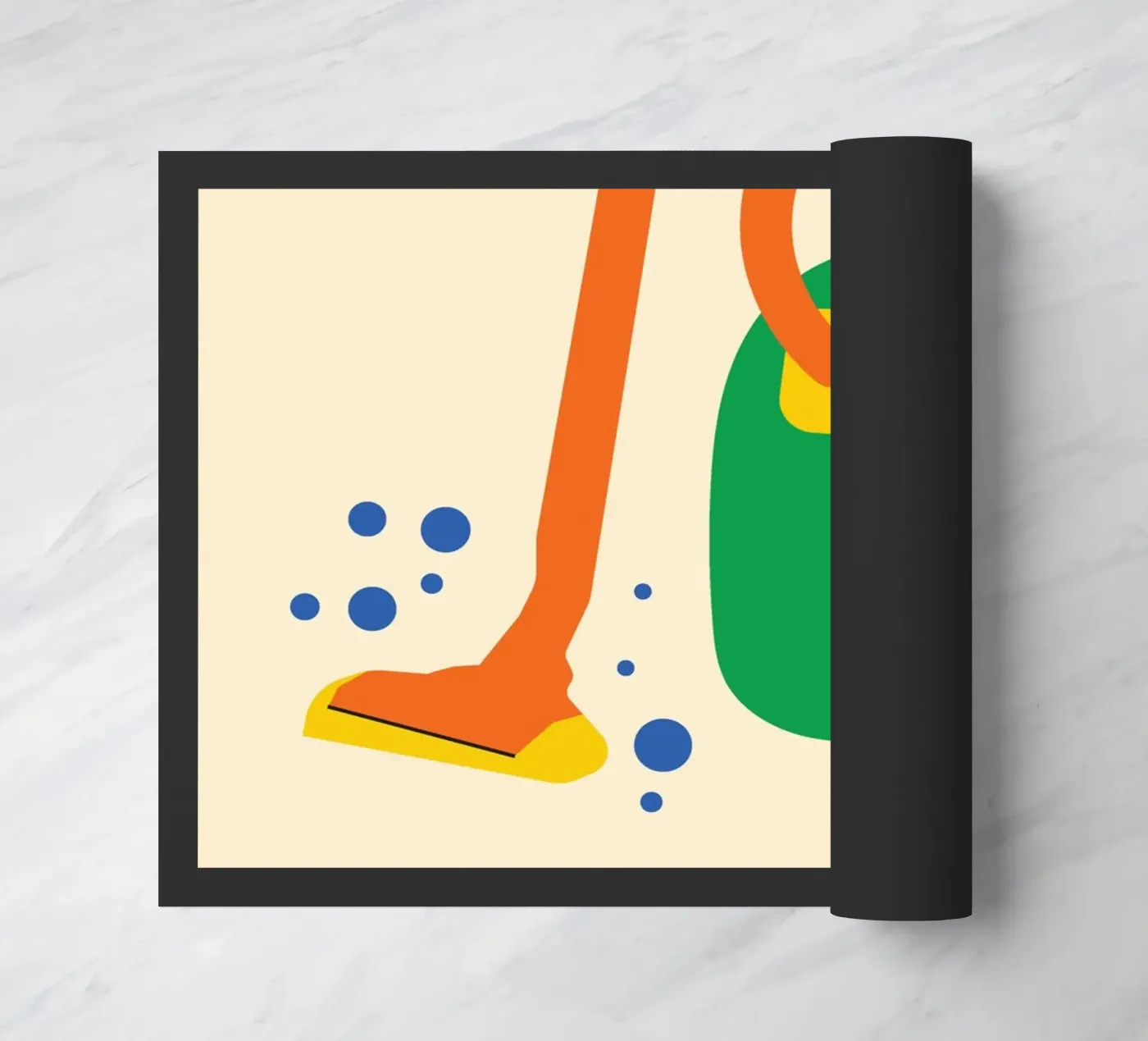 Cleaning Floor Fun doormat by Studio Fun Boy