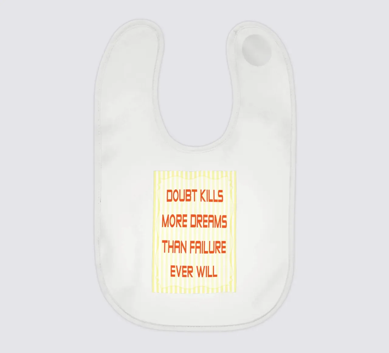 failure ever will baby bib by kroocoot